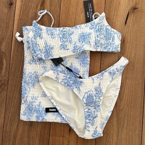 TRIANGL INESA NORMAL INDIGO SET + BAG 💙 NWT
